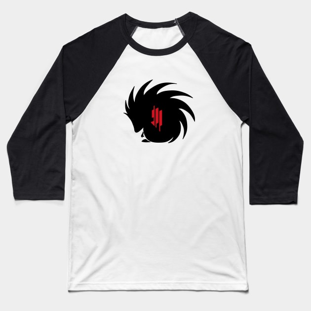 skrillex Baseball T-Shirt by DarkCry